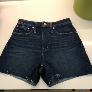 Madewell Curvy High Rise Denim Shorts